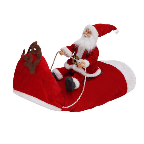 1318368845804.jpg Dog Christmas Clothes Santa Claus Riding Deer