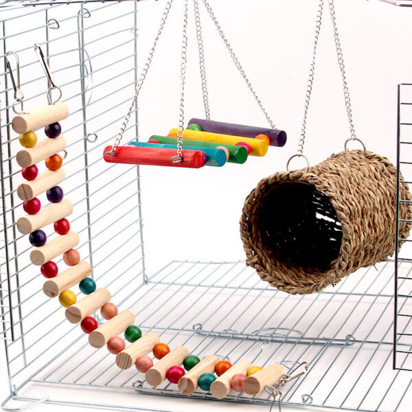 13499537753898.jpg Rat parrot toy swing climbing ladder