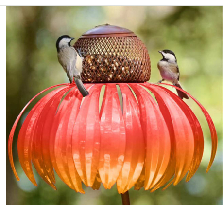 Garden Petal Shape Bird Feeder
