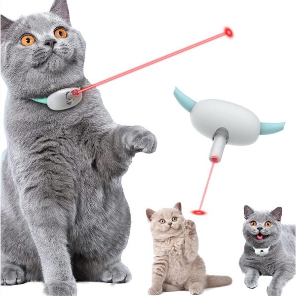 a93b5b3d-28d2-4d2c-b3c9-006b73ddf964.jpg Automatic Cat Toy Smart Laser Teasing Cat Collar Electric USB Charging Kitten Amusing Toys Interactive Training Pet Items