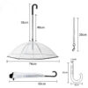 bf8f3291-1e42-41df-90eb-6b868c2217fe.jpg Dog's Transparent Umbrella With Traction Chain Removable Umbrella Pet Products