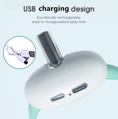 c7c8a0a2-a54b-48ac-a0f6-434bc085bc87.jpg Automatic Cat Toy Smart Laser Teasing Cat Collar Electric USB Charging Kitten Amusing Toys Interactive Training Pet Items