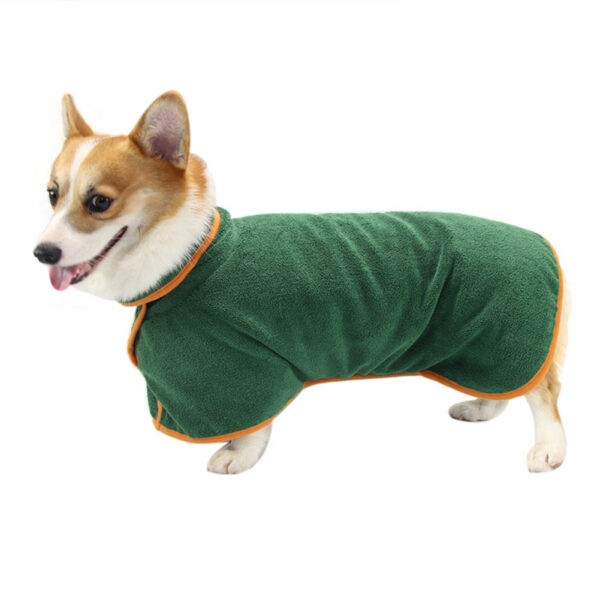e3bfc9ef-ff80-4735-97ad-e1255aa7c745.jpg Absorbent Pet Bathrobe With Waist-wrapped Microfiber